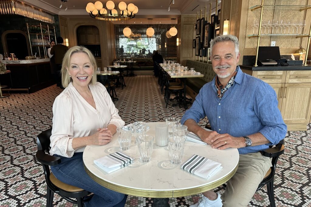 Rebecca Gibney and Cameron Daddo at Bistro Du Jour, The Royal Sonesta Washington DC - Luxury Escapes